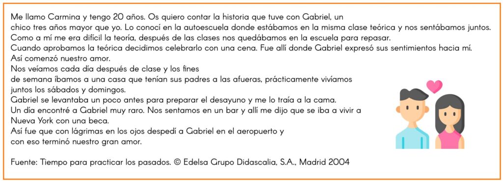 Repasa los tiempos del pasado