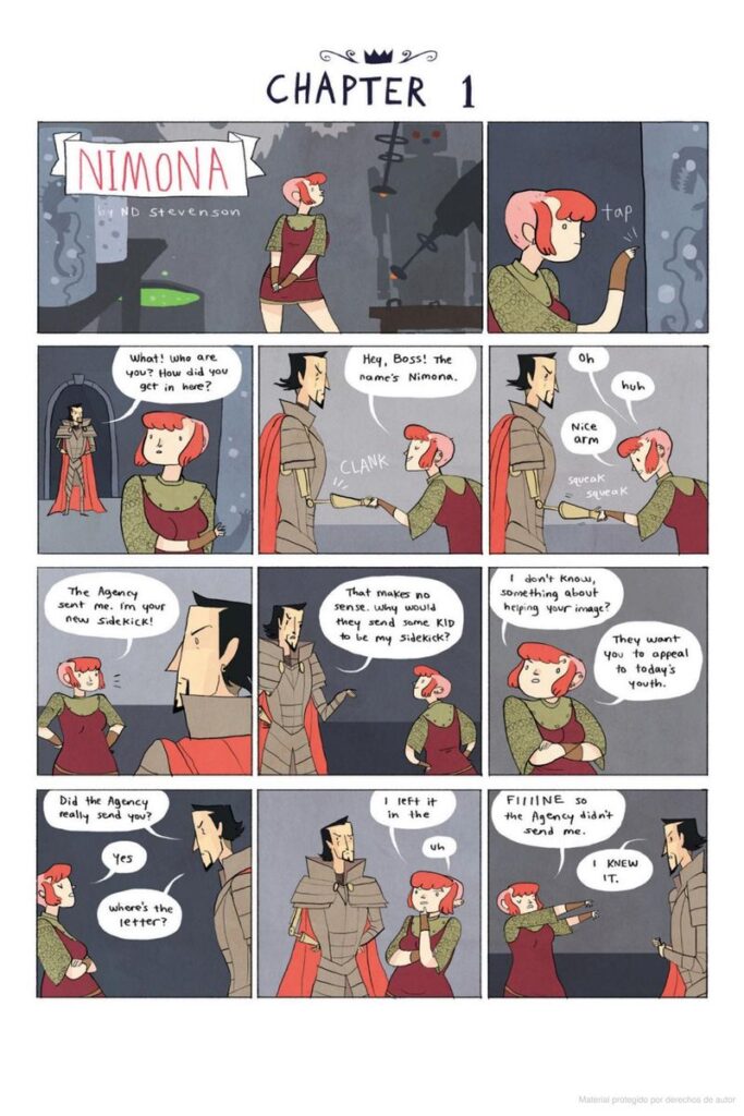 Nimona, di Noelle Stevenson 16 Nimona comic