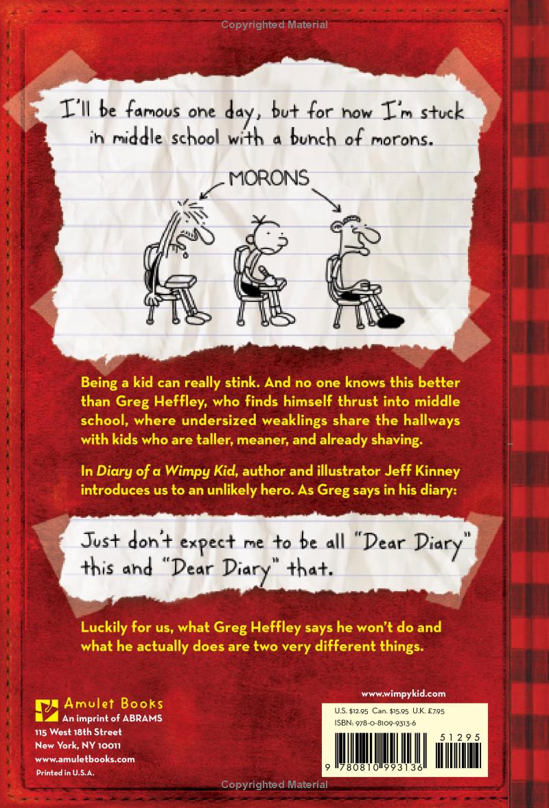 Diary of a Wimpy Kid 13 13 contratapa